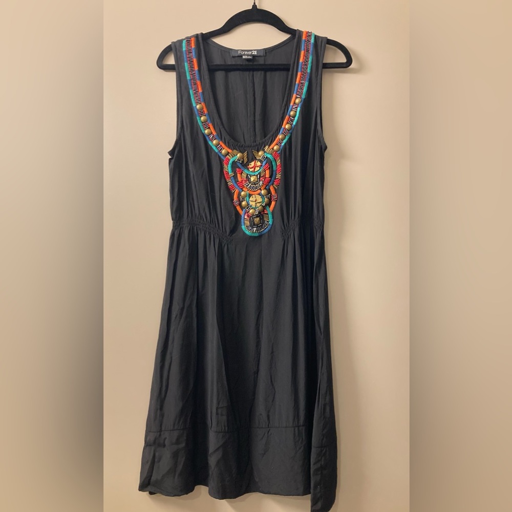 FOREVER 21 | Vintage black beaded dress